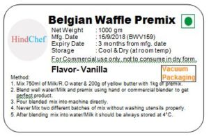 Belgian waffle Vanilla